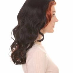 HPO Women's Womens Monster Wig | Black And Orange TV/Movie Wigs | Premium Breathable Capless Cap