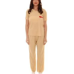 HPO Adult Women's Beige Prisoner Costume | Umber Cosplay Costume