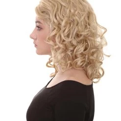 HPO Singer Curly Womens Wig | Party Ready Fancy Glamour Royal Wig | Premium Breathable Capless Cap Men's