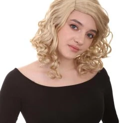 HPO Singer Curly Womens Wig | Party Ready Fancy Glamour Royal Wig | Premium Breathable Capless Cap Men's