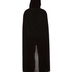 HPO Adult Men's Grim Reaper Hooded Cape Costume | Black Halloween Costume