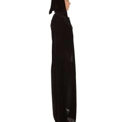 HPO Adult Men's Grim Reaper Hooded Cape Costume | Black Halloween Costume