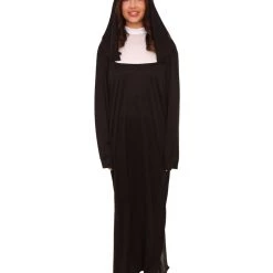 HPO Adult Women's Nun Outfit Costume | Black Halloween Costume