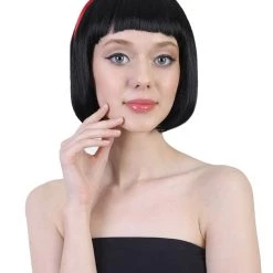 BC Cosplay Princess Snow Wig | Black Character Cosplay Halloween Wig | Premium Breathable Capless Cap