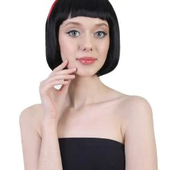 BC Cosplay Princess Snow Wig | Black Character Cosplay Halloween Wig | Premium Breathable Capless Cap