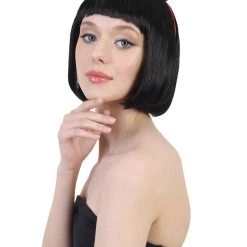 BC Cosplay Princess Snow Wig | Black Character Cosplay Halloween Wig | Premium Breathable Capless Cap