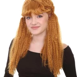 HPO Long Curly Cosplay Womens Wig | Premium Breathable Capless Cap Women's