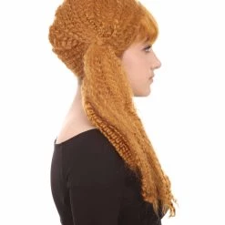 HPO Long Curly Cosplay Womens Wig | Premium Breathable Capless Cap Women's
