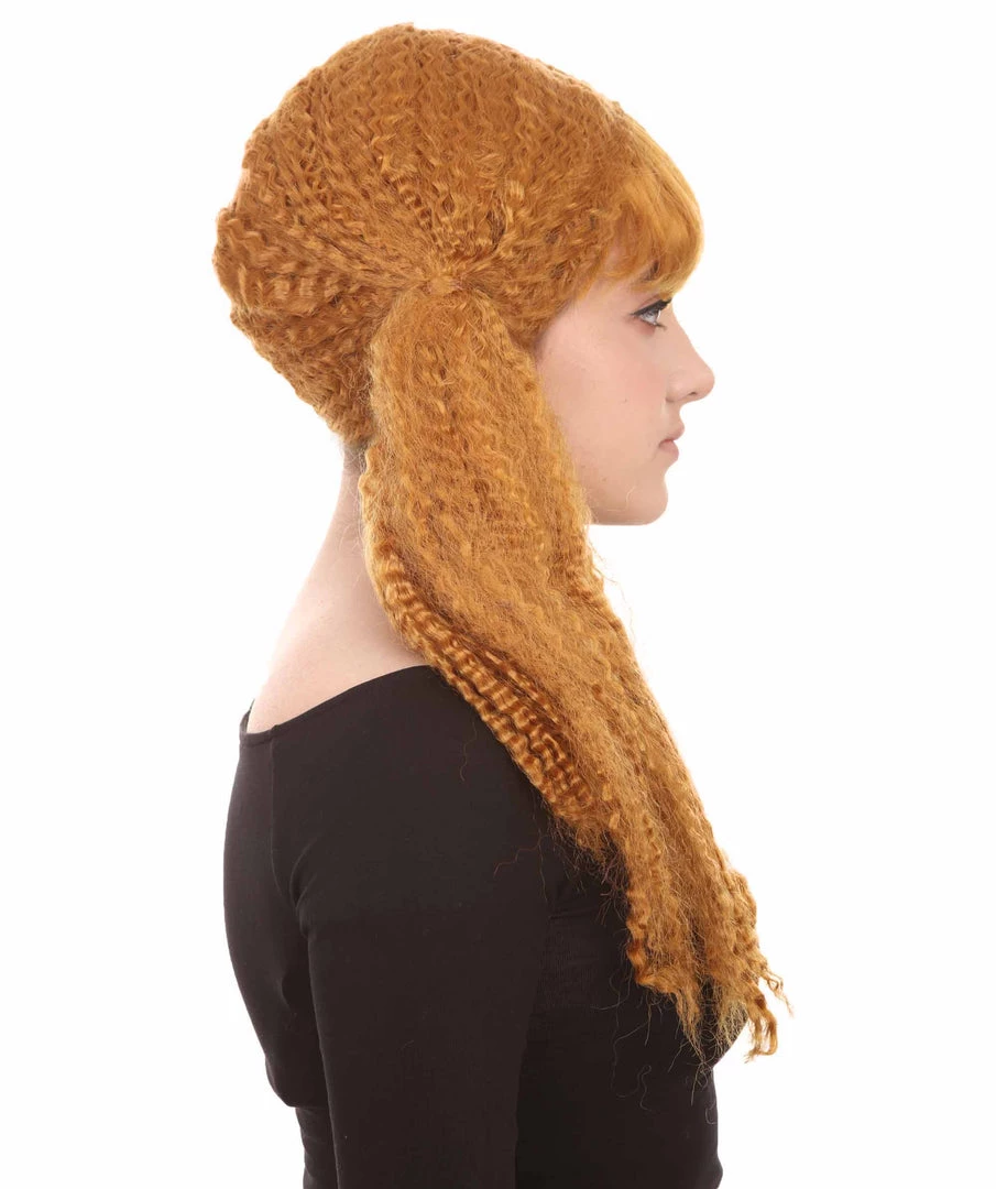 HPO Long Curly Cosplay Womens Wig | Premium Breathable Capless Cap Women's