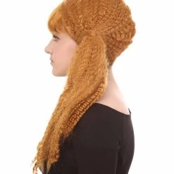 HPO Long Curly Cosplay Womens Wig | Premium Breathable Capless Cap Women's