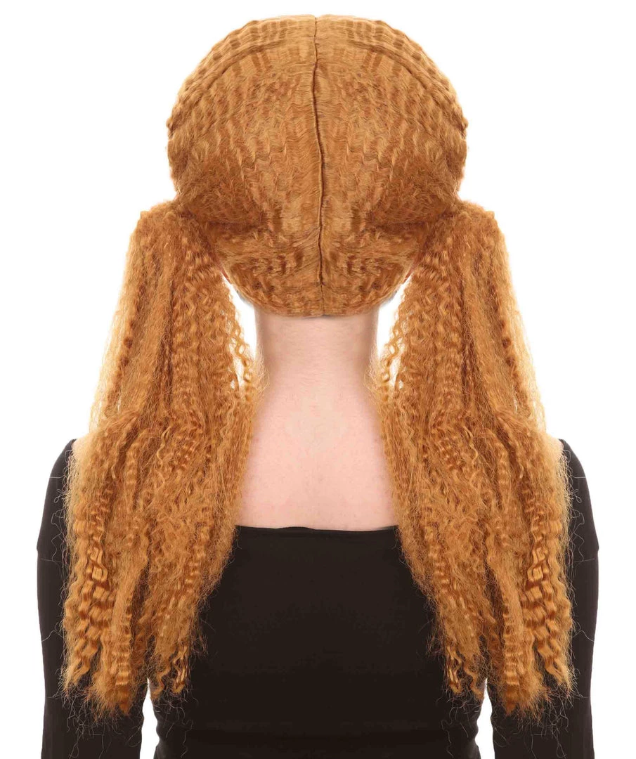 HPO Long Curly Cosplay Womens Wig | Premium Breathable Capless Cap Women's