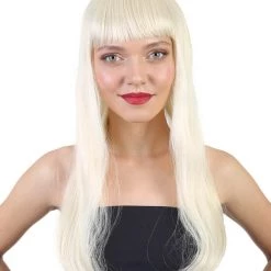 HPO Women's Long Length Party Girl Wig - Multiple Colors Synthetic Fiber Hair