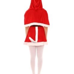 HPO Adult Women's Sexy Mrs. Claus Xmas Costume | Red Halloween Costume