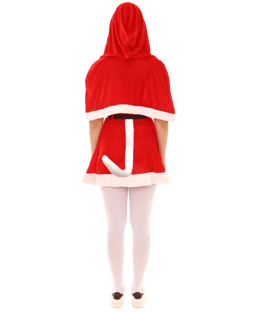 HPO Adult Women's Sexy Mrs. Claus Xmas Costume | Red Halloween Costume