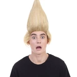 HPO President Mens II Straight Angle Wind Blown Wig | Blonde Wig | Premium Breathable Capless Cap