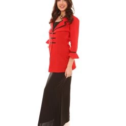 HPO Adult Women's Vampire Costume | Black & Red Halloween Costume