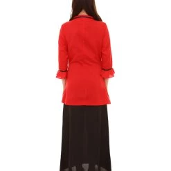 HPO Adult Women's Vampire Costume | Black & Red Halloween Costume