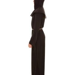 HPO Adult Men's Monk Robe Costume | Black Halloween Costumes