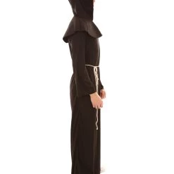 HPO Adult Men's Monk Robe Costume | Black Halloween Costumes