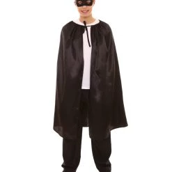 HPO Adult Men's Superhero Cape With Mask Set Costume | Multiple Color Options Halloween Costume