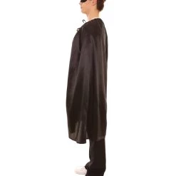HPO Adult Men's Superhero Cape With Mask Set Costume | Multiple Color Options Halloween Costume
