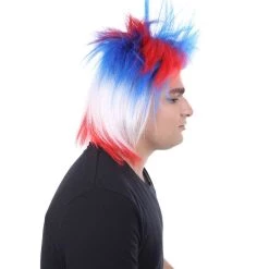 FLAGWIGS Patriotic Crazy Wig | Celebrity Wig | Premium Breathable Capless Cap