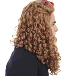 HPO Men's Mens Lion Wig | Brown Cosplay Wig | Premium Breathable Capless Cap