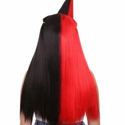 HPO Women's Womens Clown Girl Styles Wig With Hat | Character Cosplay Halloween Wig | Premium Breathable Capless Cap