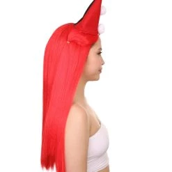 HPO Women's Womens Clown Girl Styles Wig With Hat | Character Cosplay Halloween Wig | Premium Breathable Capless Cap