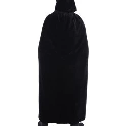 HPO Adult Men's Vampire Cape Costume | Black Halloween Costume