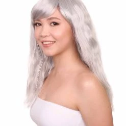 HPO Men's Womens Glamourama Grey Wig | Stage/Event Fancy Halloween Wig | Premium Breathable Capless Cap