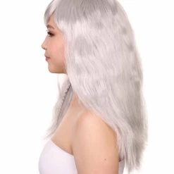 HPO Men's Womens Glamourama Grey Wig | Stage/Event Fancy Halloween Wig | Premium Breathable Capless Cap