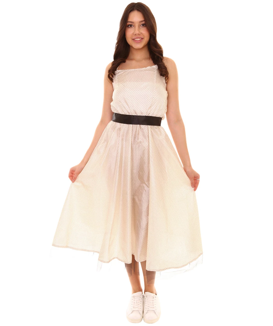 HPO Adult Women's 50s Polka Dot Dress Vintage Costume | Multi Cosplay Costume