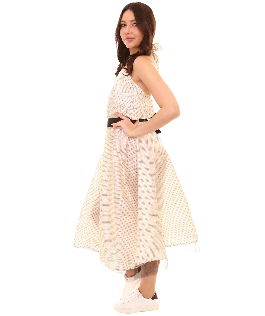 HPO Adult Women's 50s Polka Dot Dress Vintage Costume | Multi Cosplay Costume