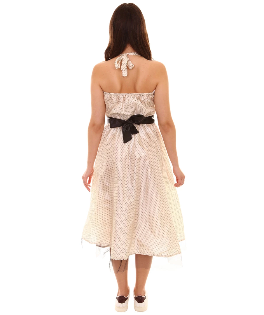 HPO Adult Women's 50s Polka Dot Dress Vintage Costume | Multi Cosplay Costume