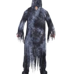 HPO Adult Men's Zombie Nightmare Scary Costume | Grey Halloween Costume