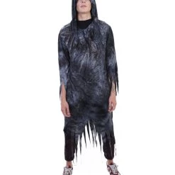 HPO Adult Men's Zombie Nightmare Scary Costume | Grey Halloween Costume