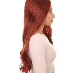 HPO Men's Glamour Womens Wig | Brown Stage/Event Fancy Halloween Wig | Premium Breathable Capless Cap