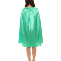 HPO Adult Women's Superhero Cape With Mask Set Cartoon Costume | Multiple Color Options Halloween Costume