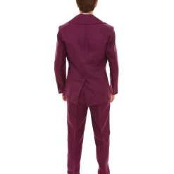 HPO 70's Rock Star | Powder Blue Suit With Dickie And Tie | Premium Halloween Costume | Multiple Color Options Men's