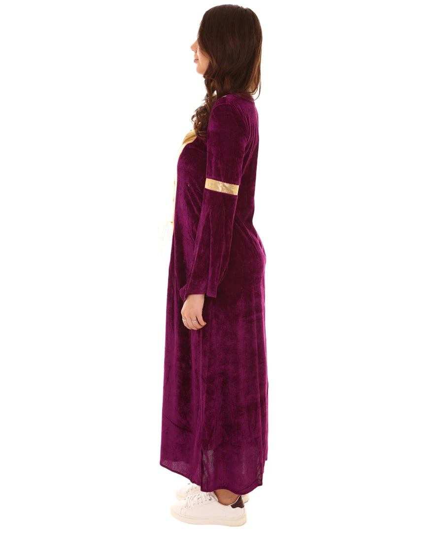 HPO Adult Women's Renaissance Costume | Purple Cosplay Costume