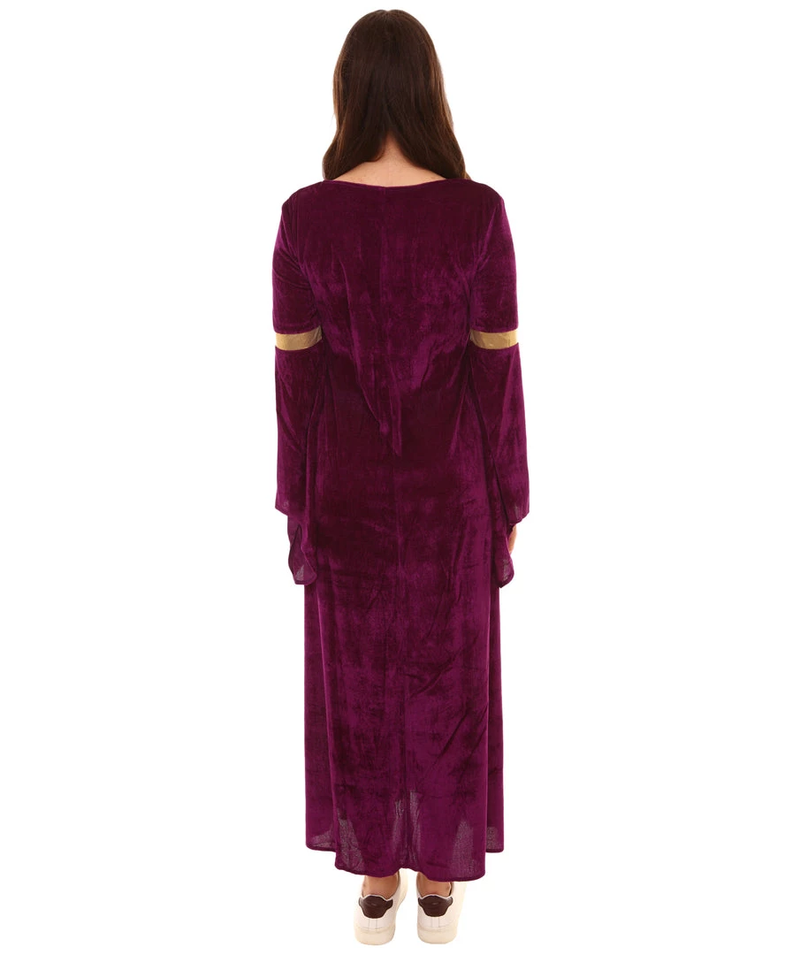 HPO Adult Women's Renaissance Costume | Purple Cosplay Costume