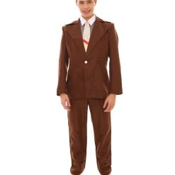 HPO 70's Rock Star | Powder Blue Suit With Dickie And Tie | Premium Halloween Costume | Multiple Color Options Men's