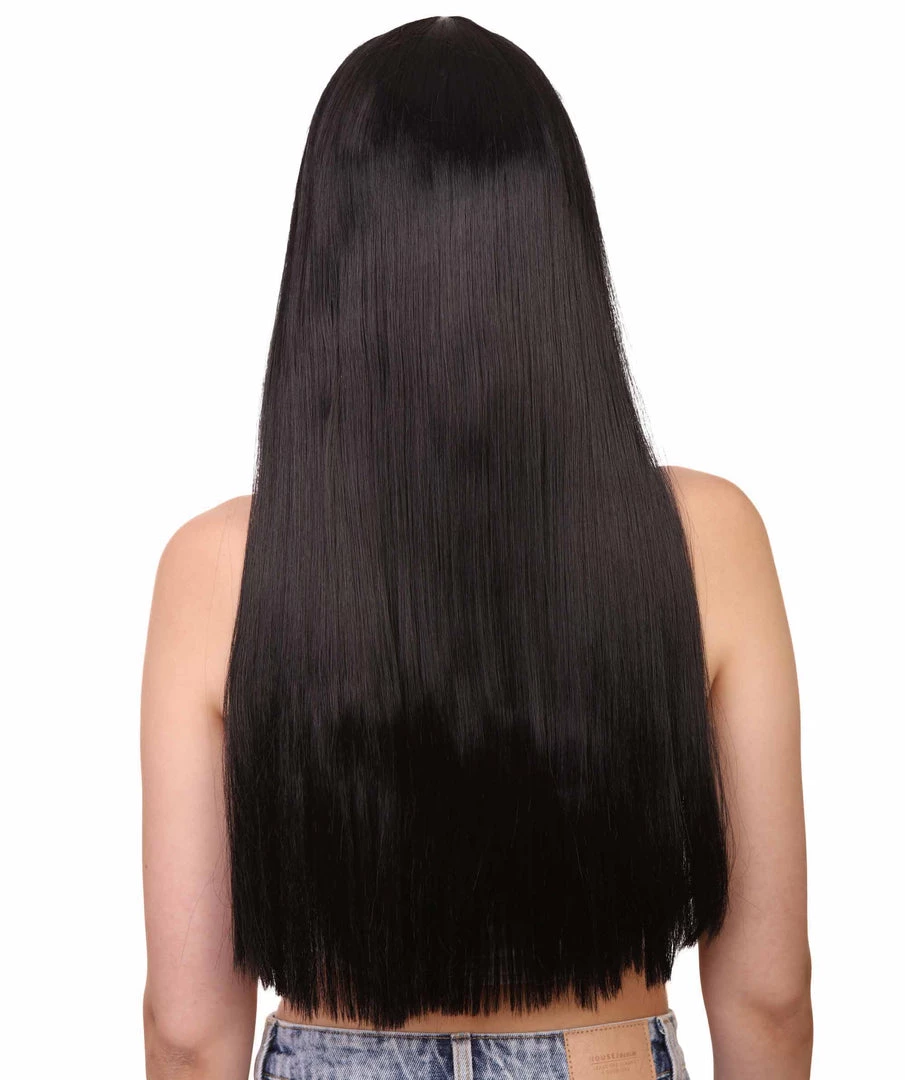 HPO Vampire Black Mens Wig | Horror Sexy Cosplay Party Halloween Wig | Premium Breathable Capless Cap Men's