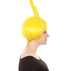 HPO Womens Cartoon Creature Wig | Yellow Halloween Wig | Premium Breathable Capless Cap