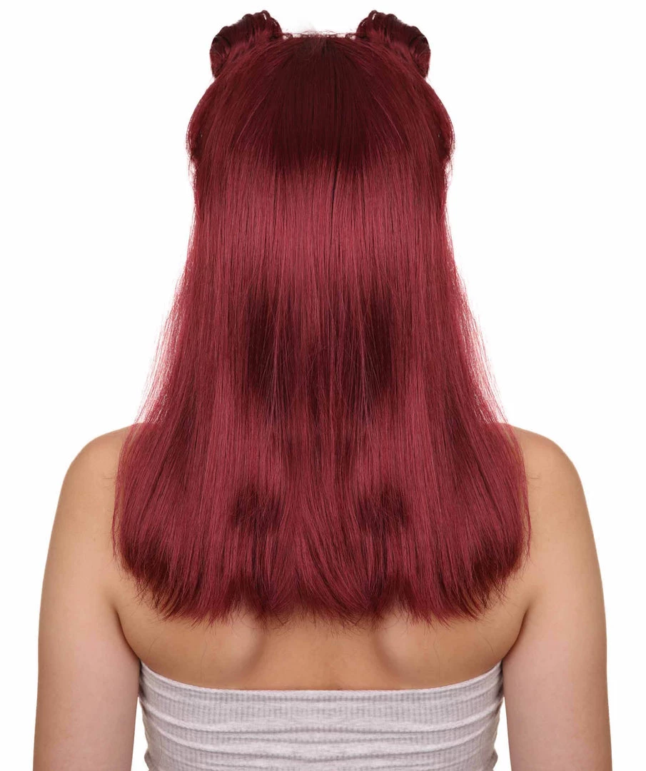 HPO Women's 40s Pin Up Girl Brown Womens Wig | Cosplay Halloween Wig | Premium Breathable Capless Cap