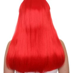 FLAGWIGS Switzerland Flag Sport Party Long Bob Wig | Sexy Cosplay Party Halloween Wig | Premium Breathable Capless Cap