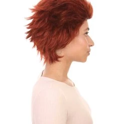HPO Women's Womens Prisoner Red Short Red Wig | TV/Movie Wigs | Premium Breathable Capless Cap