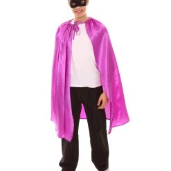 HPO Adult Men's Superhero Cape With Mask Set Costume | Multiple Color Options Halloween Costume