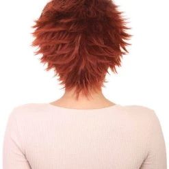 HPO Women's Womens Prisoner Red Short Red Wig | TV/Movie Wigs | Premium Breathable Capless Cap